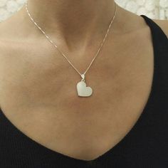 925 Silver Heart - Heart Necklace - Heart Charm - Heart Pendant - Love Necklace - Dainty Necklace - Women Charm- Girl Necklace- Gift For Her . . . . . . . . . . . . . . . . . . . . . . . . . . . . . . . . . . . . . . Looking for a thoughtful gift for your loved one? You will love this high quality 925 Sterling Silver Heart Necklace. This is a perfect gift for your girlfriend or wife. This lovely Sterling Silver Heart Charm Necklace necklace is made to order. Purchase one for your mom or anyone s White Sterling Silver Charm Necklace With Heart Charm, Sterling Silver Heart Beads Pendant Necklace, Sterling Silver Heart Charm Pendant Necklace, Sterling Silver Heart Charm Necklace For Valentine's Day, Silver Sterling Heart Pendant Necklace, Sterling Silver Heart Pendant Necklace For Valentine's Day, Sterling Silver Heart Charm Necklace For Her, Sterling Silver Heart Beads Necklace As Gift For Her, Sterling Silver Heart Beads Necklace For Her