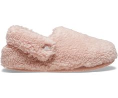 Toddler Classic Cozzzy Slipper Crocs Sandals, Pink Clay, Free Instagram, Those Days, Staying In, Slip On Shoes, Faux Fur, Slippers, Elastic