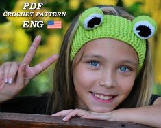 Little Cozy Things crochet. This pattern contains detailed description of making funny «Frog headband». In this pattern I describe how to make the headband of  any size step by step. You can make the suitable headband for yourself just in one day!  This is a great beginner pattern! The pattern includes video tutorials! This will allow you to crochet a headband without any problems! THIS LISTING IS FOR A CROCHET PUMPKIN PATTERN ONLY - NOT A FINISHED PRODUCT LANGUAGE: ENGLISH In this pattern we use US terminology. LEVEL: Easy I tried to make the instructions for each part of this toy very detailed and I think that it works out! The pattern includes video tutorials The listing INCLUDES: The Pumpkin crochet pattern contains a textual instruction of crochet and accompanying photos steps of work Frog Headband, Crochet Head Wrap, Headband Crochet Pattern, Bandeau Au Crochet, Headband Crochet, Graph Crochet, Toddler Headband, Crochet Headband Pattern, Funny Frogs