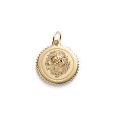 Description Handcrafted in 18-karat yellow gold, this Medium Medallion represents strength. Strength is within, we all have it, but sometimes it wanes, and sometimes we really need to call on it. The Strength collection reminds us that it is there. The lion symbolizes strength, dignity, passion & self-confidence Details Handcrafted in 18-karat gold Medallion measures 20 mm Diamond total .008 carat Engraved Yellow Gold Medallion Charms, Luxury Engraved Yellow Gold Charms, Yellow Gold Medallion Jewelry With Logo Charm, 14k Gold Medallion Engraved Charms, 14k Gold Engraved Medallion Charms, Engraved 14k Gold Medallion Charms, Yellow Gold 14k Gold Medallion Charms, 14k Yellow Gold Medallion Charms, Fire Badge