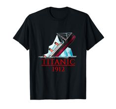 PRICES MAY VARY. This Great Vintage Titanic Gift Is Perfect For Any Fan Of History! This Voyage Rms Titanic 1912 Gift Is Great For Any Special Occasion, Christmas, Birthday Party Or Thanksgiving For Your Husband Or Wife, Mom And Dad, Uncle And Aunt, Grandma, Grandpa. Great For Any Fan Of The Titanic Fateful History That Sank On 15 April 1912, After Colliding With An Iceberg During Its Maiden Voyage From New York City. Lightweight, Classic fit, Double-needle sleeve and bottom hem Titanic Iceberg, 15 April, Christmas Birthday Party, The Titanic, Rms Titanic, Titanic, Christmas Birthday, Branded T Shirts, Mom And Dad