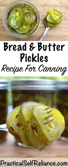 bread and butter pickles recipe for canning