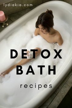 Things To Put In Bath Water, Oh Balance Bath, Bath Water Ideas, Parasite Cleanse Bath, Detox Baths For Women, Detox Bath Toxins, Diy Hygiene