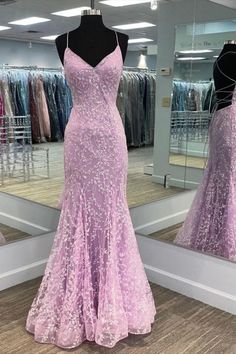 Prom Formal Dress Purple, Purple Dresses Formal, Mermaid Purple, Purple Formal Dress, Prom Dress Mermaid, Lace Long Prom Dress, Cheap Prom Dresses Long, Mode Zara, Pink Mermaid