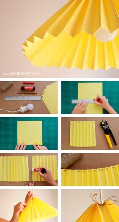 the steps to make a paper umbrella