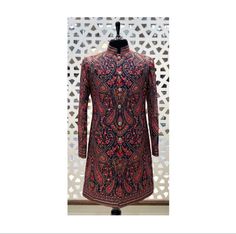 CUSTOM FIT Mens Kashmiri Indowestern| Mens front open sherwani|indian sherwani for men|mens indian sherwani|sherwani men|fancy sherwani SIZES 30,32,34,36,38,40,42,44,46,48,50,52,54 CUSTOM FIT ALSO AVAILABLE Open Sherwani, Indian Sherwani, Indowestern Sherwani, Mens Sherwani, Sherwani For Men, Sport Coat, Front Open, Custom Fit, Blazer Suit