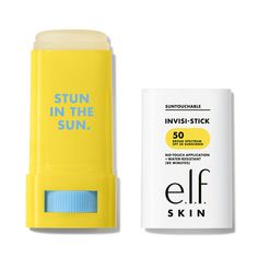 Suntouchable Invisi-Stick SPF 50 - Clear Sunscreen | e.l.f. Cosmetics Clear Sunscreen, Sunscreen Stick, Face Sunscreen, Read Later, Spf 50, Sun Protection, Sunscreen, Skin Tones, Things I Want