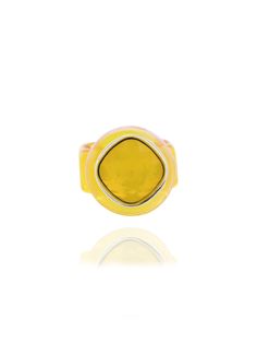 designer lucite ring Modern Yellow Ring Jewelry, Acrylic Ring, Ring Pop, Taking Shape, Lemon Drop, Artist Statement, Crystal Rhinestone, Sterling Silver Bracelets