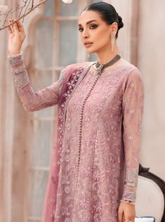 Brand: XENIA FormalsProduct Code: NIZHACollection: Mehfilen Luxury Unstitched CollectionFabric: Chiffon DESIGN DETAILS: Embroidered Chiffon Front 34 Inches Embroidered Chiffon Back 34 Inches Embroidered Chiffon Sleeves 24 Inches Embroidered Sleeves Patch Embroidered Front / Back Patch Embroidered Net Dupatta 2.75 Yards Embroidered Pallu Patch Rawsilk Trouser 2.5 Yards DISCLAIMER:* Lining, Laces, and Tassels are not included in unstitched variants.* Embellishment items in stitched outfits are sub Luxury Party Wear Unstitched Suit With Dupatta, Luxury Party Wear Embellished Dupatta, Luxury Embroidered Unstitched Party Wear Suit, Luxury Party Wear Dupatta With Pallu, Luxury Embellished Unstitched Suit For Party, Luxury Chiffon Dupatta For Party, Luxury Unstitched Dupatta For Designer Wear, Luxury Designer Unstitched Suit For Party, Luxury Chiffon Party Wear Dupatta