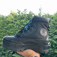 Rare Ambush Chuck Taylor All Star Duck Boot High Boots Black 170588c New With Damaged Box Men 5, Women 7 Will Ship Same Day Or Next Business Day Ambush Converse, Converse Boot, Converse Wedges, Converse Hightop, Rare Converse, Converse Boots, Duck Boot, Tan Boots, High Sneakers