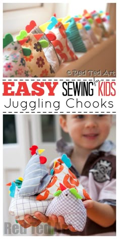 an easy sewing project for kids to sew