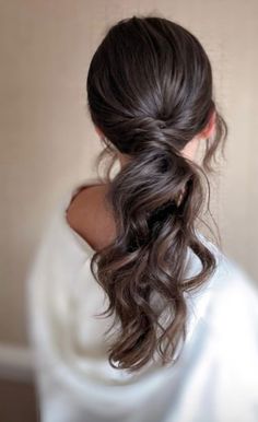 Bridesmaid Ponytail, Low Pony Hairstyles, Prom Ponytail Hairstyles, Wedding Ponytail Hairstyles, Fancy Ponytail, Bridesmaid Hair Inspo, Low Ponytail Hairstyles