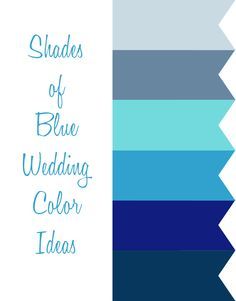 shades of blue wedding color ideas for the bride and groom to use on their big day