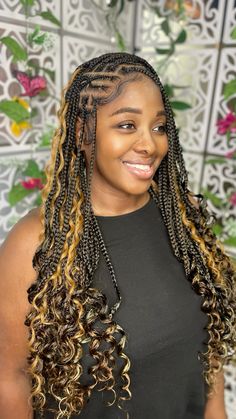 Fulani Braids Ombre, Ombre Fulani Braids Black Women, Color 30 Fulani Braids, Fulani Braids Color, Fulani Braids With Wavy Ends, Boho Fulani Braids Flip Over, 4 Braids, Natural Hair Bun Styles, Bun Styles