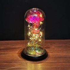 24K Galaxy Beauty and the Beast Rose Home Gifts Leleyat Rose Pink with Yellow Light Beauty And Beast Rose, Galaxy Rose, Rose In A Glass, Electronic Gift Ideas, Led Decoration, Eternal Rose, Sorry Gifts, Galaxy Lights, Christmas Wedding Gifts