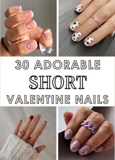 Short Classy Valentine Nails, Minimal Valentines Nails Short, Short Nails For February, Valentine Nail Art Short Nails, Diy Valentine Nails Easy, Short Stiletto Valentines Nails, Valentine’s Day Nail Ideas Short, Subtle Valentines Day Nails, Simple Short Valentines Nails