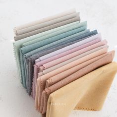 "Everyday Chambray Fat Quarter Bundle which contains 17 pieces of fabric. The fat quarters are 18\" x 42\" This bundle you can make anything from a quilt to a quilted coat or to make anything!" Modern Textiles, Chambray Fabric, Pastel Shades, Fabric Bundle, Fat Quarter Bundles, Bamboo Fabric, Quilt Kits, Soft Hands, Fabric Shop