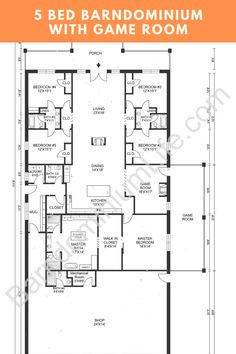 the floor plan for a 3 bedroom apartment with game room