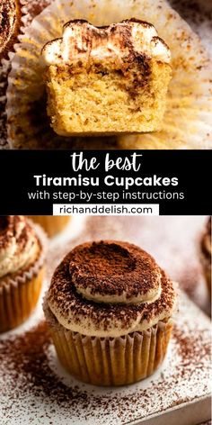 the best tirami cupcakes with cinnamon sugar toppings are on display