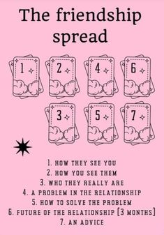 Simple Tarot Card Reading, Tarot Spreads For Friendships, Orical Cards Spreads, Tarot Bonding, Tarot Spreads Friendship, Diy Tarot Cards Ideas, No Contact Tarot Spread, Tarot Rules, Tarot Card Spreads Layout