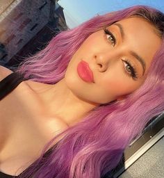 Bubble Gum Pink Hair Dark Roots, Synthetic Wigs For Black Women, Pastel Pink Hair Dark Roots, Purple And Pink Split Hair, Pink Lace Front Wig, Pastel Pink Dark Roots, Nyane Lebajoa Pink Hair, Pink Lace Front, Khloe Kardashian Hair