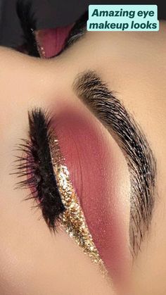 Glam Eyeliner, Eye Makeup Trends, Make Up Gold, Eye Makeup Styles, Cute Eye Makeup, Eye Makeup Pictures, Eye Makeup Steps, Best Eye Makeup