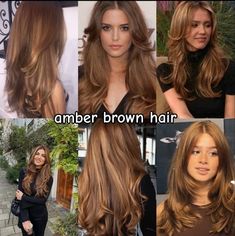 Brown Hair Looks, Brunette Hair With Highlights, Honey Hair, Pretty Hair Color, 90s Hairstyles, Fresh Hair, Haircuts Straight Hair, Penteado Cabelo Curto