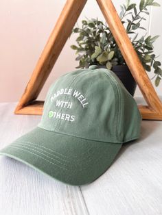 Do you love the new pickle ball craze!! Represent your love for the sport with our green " Paddle Well" ball cap. One Size Pickle Ball, Ball Design, Pickleball Paddles, Paddles, Ball Cap, Pickles, Boutique, Green, Design