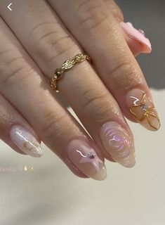 Cute Nail Acrylic, Buchifresa Nails, Nail Short Acrylic, Nail Short Almond, Nail Design Black, Nail Design Fall, Nail Ideas Simple, Nail Design Gold, Nail Silver