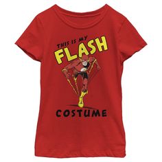 Bring your superhero wardrobe up to speed with the Justice League This Is My Flash Costume Text Poster Girls' Tee. Even if you're perched on the couch enjoying your favorite Flash featurette, you'll feel a fair bit faster in this fine tee. Size: medium. Color: red. Gender: female. Age Group: adult. Pattern: Superheroes. Material: Cotton. Flash Costume, Dc Comics Girls, Text Poster, The Justice League, Dc Comics Superheroes, The Justice, Comics Girls, Green Lantern, Dc Superheroes