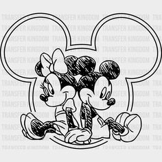 Minnie And Mickey Disney Dtf Transfer Unisex - S & M (10’) / Dark Color Design See Imaging Mickey Drawing, Cartoon Tattoo Ideas, Embroidery Jeans Diy, Animated Shows, Minnie Mouse Images, Mickey Mouse Pictures, T Shirt Logo Design, Minnie And Mickey, Shirt Logo Design