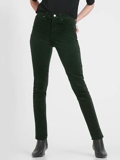 High-Rise Skinny Stretch-Corduroy Pant | Banana Republic High Waist Stretch Corduroy Jeans, Chic Straight Leg Corduroy Jeans, Stretch Mid-rise Corduroy Jeans, Stretch Corduroy Mid-rise Jeans, Winter Corduroy Fitted Jeans, High Rise Corduroy Jeans, Trendy Corduroy Workwear Jeans, Trendy Corduroy Jeans For Work, Corduroy Pant