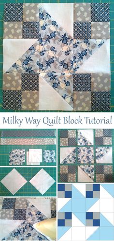 the steps to make a quilt block