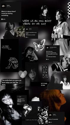 a collage of black and white images