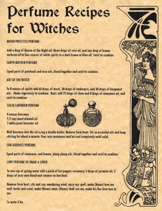 Soul Collector Witch, Real Witchcraft, Witches Book, Real Witches, Magia Das Ervas, Perfume Recipes, Magick Spells, Wiccan Spell Book, Witch Craft