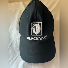 New, Never Worn, Black, Black Yak Hat. One Size. Black Winter Fitted Cap, Winter Black Fitted Hat With Curved Brim, Black Curved Brim Fitted Hat For Winter, Black Fitted Hat With Curved Brim For Winter, Black Flat Brim Fitted Hat For Winter, Black Fitted Hat With Short Brim For Outdoor, Casual Black Fitted Hat For Winter, Black Winter Cap, Casual Black Fitted Hat For Outdoor