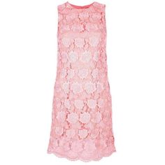 Runway Coral Lace Overlay Dress Floral Lace Tank Top, Coral Lace, Lace Overlay Dress, Runway Dresses, Lace Shift Dress, Overlay Dress, Christopher Kane, Rose Dress, Modern Dress