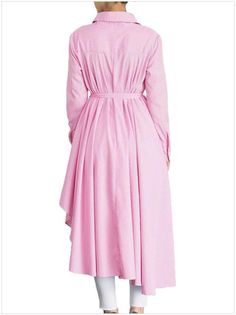 DESCRIPTION SKU: TO1000C1930 Brand Name: Toadds Material: Polyester Thickness: Regular Sleeve length: Long sleeve Collar&neckline: Lapel Package Included: dress/1 Season: Autumn SIZE CHART(cm) SIZE Bust Waist Length s 94 110 114 m 98 114 115 l 102 118 116 xl 106 122 117 2xl 110 126 118 All dimensions are measured manually with a deviation of 1 to 3cm. Long Sleeve Cotton Midi Dress For Office, Cotton Long Sleeve Midi Dress For Office, Solid Color High-low Hem Spring Dress, Asymmetrical Midi Dress For Office In Fall, Spring Pleated Long Sleeve Dress, Pink Long Sleeve Office Dress, Pink Long Sleeve Midi Dress For Workwear, Pink Long Sleeve Dress For Office, Asymmetrical Dress For Fall Daywear