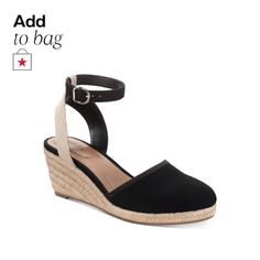 in stock Black Adjustable Wedge Sandals, Black Adjustable Wedge Heels, Black Adjustable Ankle Strap Wedge Sandals, Adjustable Black Wedge Sandals With Heel Strap, Flip Flop Shoes, Espadrille Sandals, Mens Cologne, Mens Gift Sets, Pump Sandals