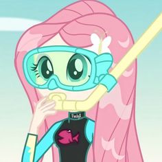 the pinkie is wearing goggles and holding a stick