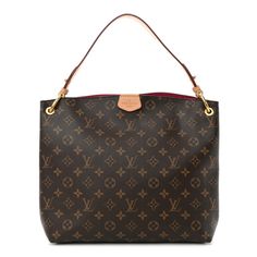 This is an authentic LOUIS VUITTON Monogram Graceful PM in Pivoine. This stylish shoulder bag is crafted of signature Louis Vuitton monogram coated canvas in brown. The bag features a thick looping vachetta leather shoulder strap andpolished gold tone hardware. The top opens to a dark pink fabric interiorwith a zipper pocket. Brown Monogram Print Shoulder Bag For Daily Use, Brown Monogram Print Shoulder Bag, Brown Monogram Shoulder Bag For Shopping, Luxury Monogram Print Shoulder Bag For Daily Use, Brown Monogram Canvas Shoulder Bag With Monogram Print, Luxury Monogram Print Shoulder Bag, Brown Monogram Canvas Shoulder Bag, Everyday Luxury Signature Coated Canvas Shoulder Bag, Elegant Shoulder Bag With Monogram Print For Shopping