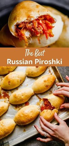 the best russian pirshiki is made with bread, cheese and tomato sauce