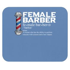 Female Barber Gift Hairstylist Hairdresser Barber Mouse Pads Barber Gifts, Hair Clippers, Mouse Pad, Hair Stylist, Social Media, Gifts