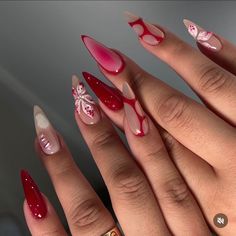 Aesthetic Nails Red, Strong Healthy Nails, Hello Nails, Nail It, Daily Nail, Nail Care Routine, Almond Acrylic Nails