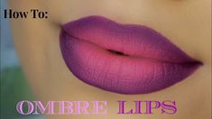 How To Ombre, Red Ombre Lips, Ombre Lips Tutorial, How To Do Ombre, Ombre Lipstick, Ombre Lip, Lip Pencil Colors, Glossy Lips Makeup, Lip Tutorial