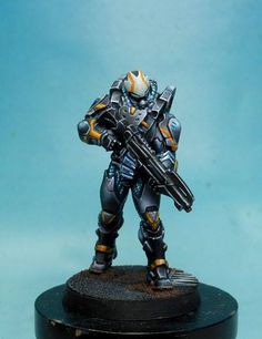 Studio Giraldez - Hac Tao HMG Sci Fi Armor, Warhammer 40k Figures, Miniature Figures, Fantasy Miniatures, Miniature Model