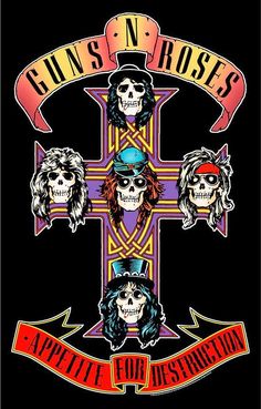 Guns N' Roses - Appetite For Destruction textiel poster   Materiaal:  100% Polyester    [ Officieel gelicentieerde Guns N' Roses merchandise ] Apetite For Destruction, Piercing Bump, Aesthetic Rock, Music Wallpapers, Piercing Stud, Septum Nose, Music Background, Piercing Septum, Roses Tattoo