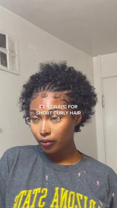 Cute Short Curly Afro Hairstyles, Styles For Twa Natural Hair, How To Style Short Natural Curly Hair Black Women, Medium Short Natural Hairstyles, Short Brown Natural Hair, Natural Hair Styles Black Women Short, Short Curly Hair Protective Styles, Short Curly Hair Homecoming Styles, Short Fro Styles Black Women