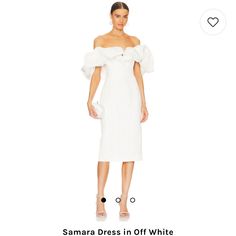 Revolve Line & Dot Dress. Very Flattering. Wore Once. White Off The Shoulder Dress, Line Dot, White Off The Shoulder, White Off Shoulder, Off The Shoulder Dress, Dot Dress, Off The Shoulder, Shoulder Dress, White Dress