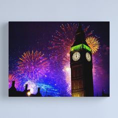 Vibrant colors printed on artist grade canvas. Hand stretched for your order. Multiple sizes are available. Arrives ready to hang. Additional sizes are available. A 3 Shot HDR processed from a single Raw file, Processed In Photomatix Pro. Fuji Fs 100 - Tripod mounted JUST!! The Traditional New Years Eve Fireworks Live on the BBC New Years Eve Fireworks, New Year’s Eve, New Years Eve, Tripod, Fireworks, Bbc, Happy New, Happy New Year, Colorful Prints